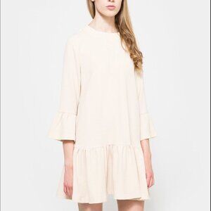 Ganni Clark Dress Ivory XS